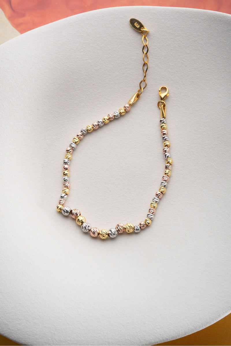 925 Ayar Gümüş Renkli Dorika Toplu Bileklik