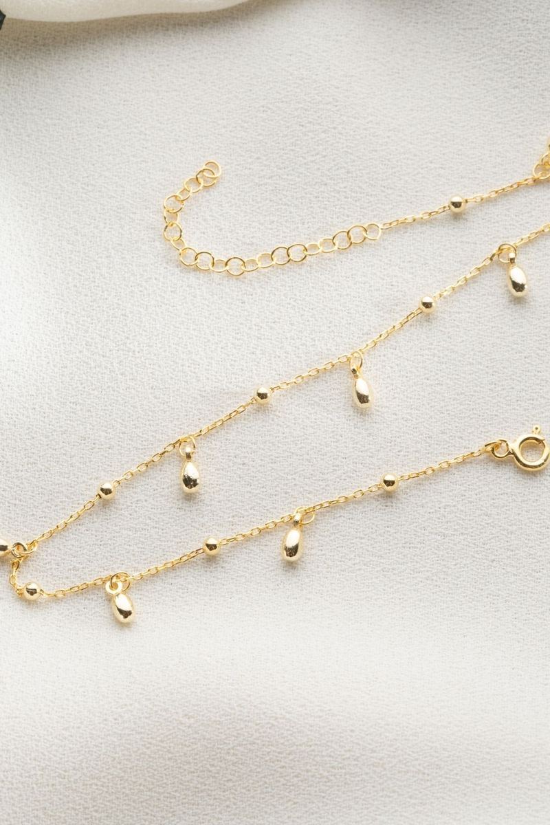 925 Ayar Gümüş Gold Figürlü Halhal