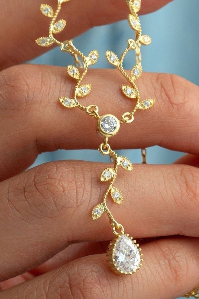 925 Ayar Gümüş Sarmaşık Elegant Kolye görsel 2